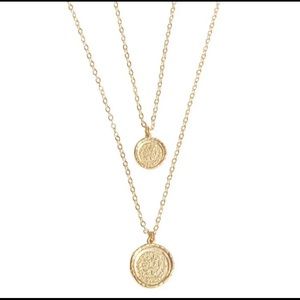 Amber Sceats Double Coin Necklace